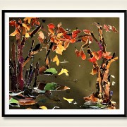 秋思－－讀阡陌撕畫《剪秋》有感（外一首）