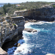 在「自殺斷崖」鐵絲網前