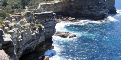 在「自殺斷崖」鐵絲網前