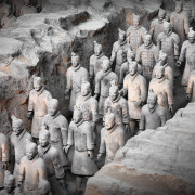 參觀秦始皇帝陵搏物院放歌