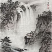 題蔡丹群女士《雲山飛瀑》圖唱和組詩