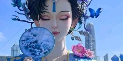 華服彩燈嘉年華見紫霞仙子扮演者朱茵有作